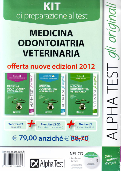 Kit di preparazione al test Medicina Odontoiatria Veterinaria - Offerta nuove edizioni 2012